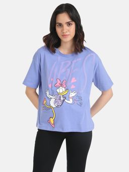 Kazo - Daisy Duck Disney Printed T-shirt With Sequin Work