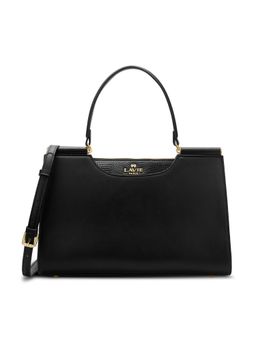 Lavie Paris - Women's Freesia Satchel Bag with Detachable Strap -Black (MEDIUM)
