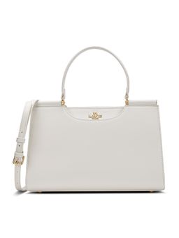 Lavie Paris - Women's Freesia Satchel Bag with Detachable Strap -Off-white (MEDIUM)