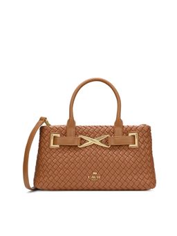 Lavie Paris - Women's Bleuet Satchel Bag with Detachable Strap -Tan (MEDIUM)