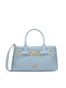 Lavie Paris - Women's Bleuet Satchel Bag with Detachable Strap -Blue (MEDIUM)