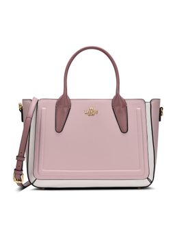 Lavie Paris - Women's Camelia Satchel Bag with Detachable Strap -Pink (MEDIUM)