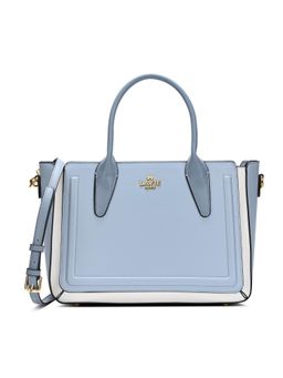 Lavie Paris - Women's Camelia Satchel Bag with Detachable Strap -Blue (MEDIUM)