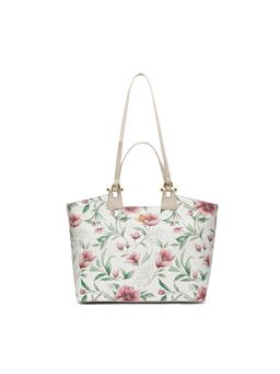 Lavie Paris - Women's Fleur Tote Bag- White (LARGE)