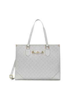 Lavie Paris - Women's Hugo Laptop Tote Bag with Detachable Strap- Off White (LARGE)
