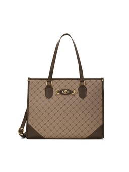 Lavie Paris - Women's Hugo Laptop Tote Bag with Detachable Strap- Khaki (LARGE)