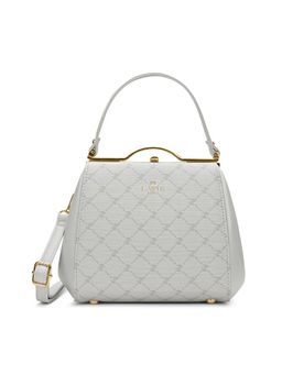 Lavie Paris - Women's Joff Frame Satchel Bag with Detachable Strap-Off White (SMALL)