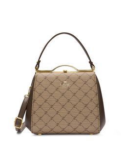 Lavie Paris - Women's Joff Frame Satchel Bag with Detachable Strap -Khaki (SMALL)