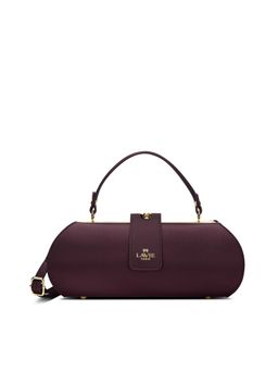 Lavie Paris - Women's Dorie Frame Satchel Bag with Detachable Strap-Wine (MEDIUM)