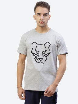 ASICS - M Dt Graphic Ss Grey Men Gym & Training T-shirts