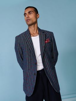 S&N by Shantnu Nikhil - Denim Etched Jacket