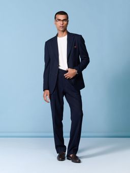 S&N by Shantnu Nikhil - Navy Blue Classic Blazer