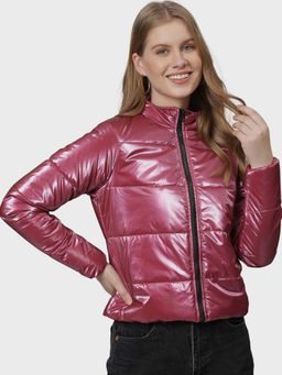 Campus Sutra - Red Solid Jacket