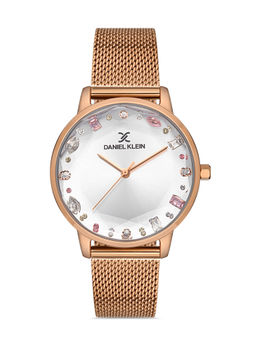 Daniel Klein - Silver Color MESH BAND Watch for Women DK.1.13123-3