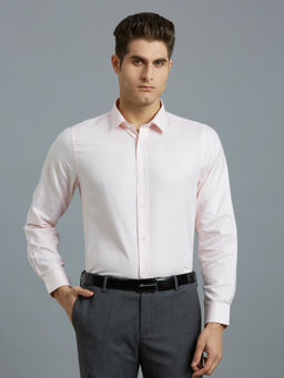 Reid & Taylor - Men Solid Pink Formal Shirt
