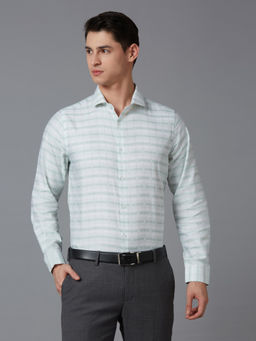 Reid & Taylor - Men Checks White Formal Shirt