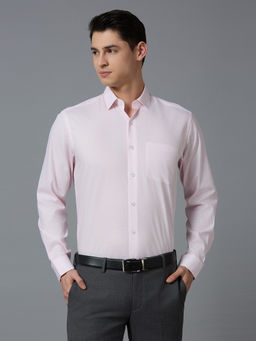 Reid & Taylor - Men Checks Pink Formal Shirt