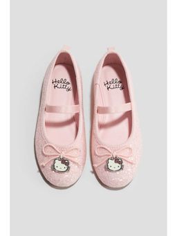 H&M - Girls Pink Glittery Ballet Pumps