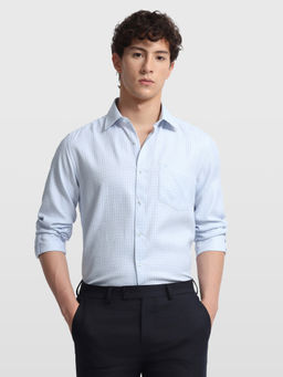 Arrow - Blue Checks Polyester Shirt