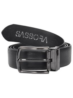 Sassora - Premium Leather Reversible Men'S Belt With Detachable Buckle