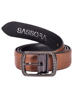 Sassora - Premium Leather Men Reversible Buckle Belt