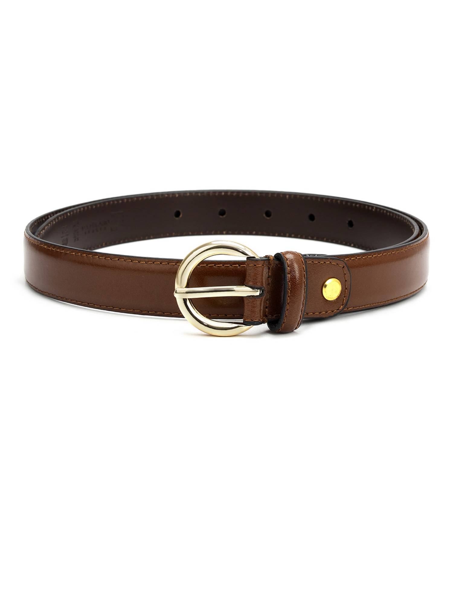 Genuine Leather Brown Ladies Belt