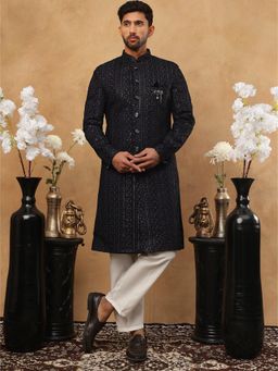 Jompers - Men Embroidered Sherwani and Pant