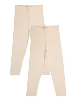 Bodycare - Solid Leggings-Beige (Pack of 2)
