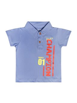 Bodycare - Typography Polo T-Shirt - Lavender
