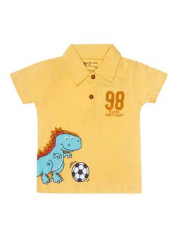 Bodycare - Printed Polo T-Shirt - Yellow