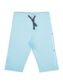 Bodycare - Typography printed Capri-Blue