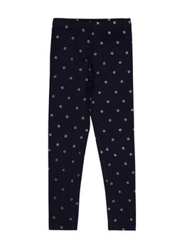 Bodycare - Star Printed Leggings-Navy Blue