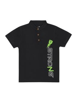 Bodycare - Typography Polo T-Shirt - Grey