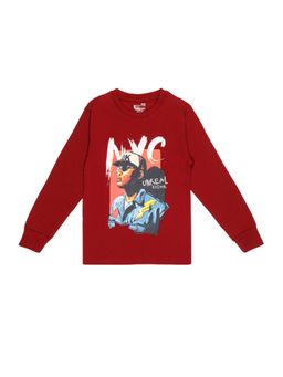 Bodycare - Graphic T-Shirt - Maroon