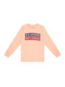 Bodycare - Typography T-Shirt - Peach