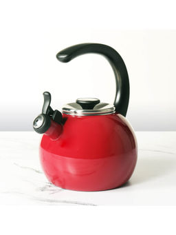 Meyer - Circular Enamel On Steel Tea kettle 1.9 Litre Red