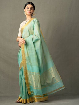 Fabindia - Cotton Woven Broad Border Sari