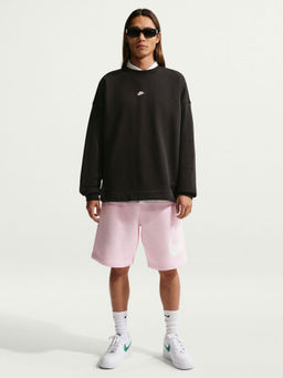 Nike - Sportswear Club Men Black Oversized French Terry Crew-Neck Sweatshirt