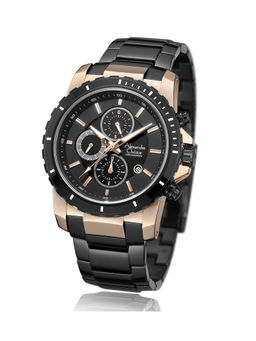 Alexandre Christie - Men Chronograph Gold Round Watch (6141MCBCABA) (M)