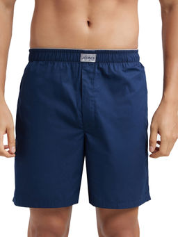 Jockey - MC10 Men Super Combed Mercerized Cotton Woven Fabric Boxer Shorts - Navy