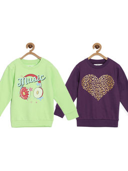 The Mom Store - Kids Sweatshirt Donut Music & Heart of Gold (Pack of 2)