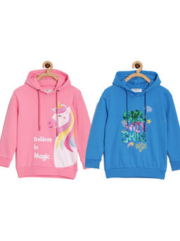 The Mom Store - Kids Hooded With Smile & Believe In Unicorn Magic (Pack of 2)