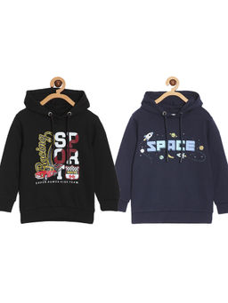 The Mom Store - Kids Hooded Space Invader & Racing Sport (Pack of 2)