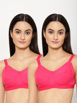 Floret - Wirefree Non-padded Seamless Bra - Pink
