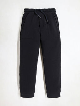 CHERRY CRUMBLE BY NITT HYMAN - Boys Black Solid Joggers