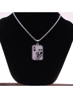 BeAbhika - King Of Hearts Card Pendant Necklace For Men