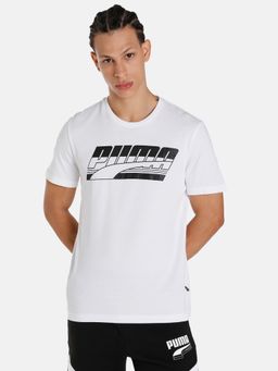 Puma - Rebel Basic Mens White T-shirt