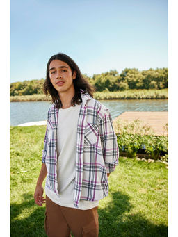 Trendyol - Man Off White Casual Shirt