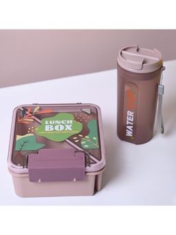 Voncasa - Plastic Lunch Box with Bottle
