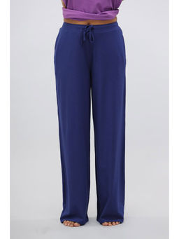 NeceSera - Sadalight Blue Supima Flared Lounge Pant